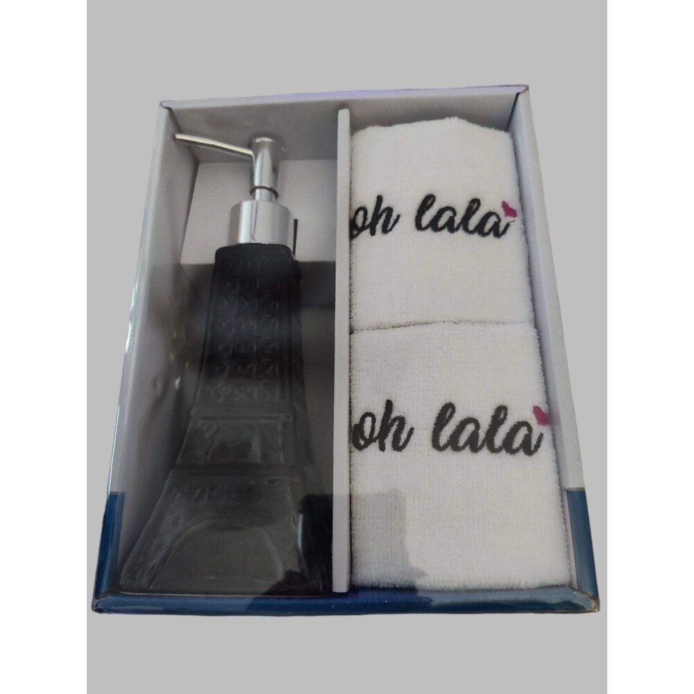 Oh La La Eiffel Tower Bathroom Accessory Kit